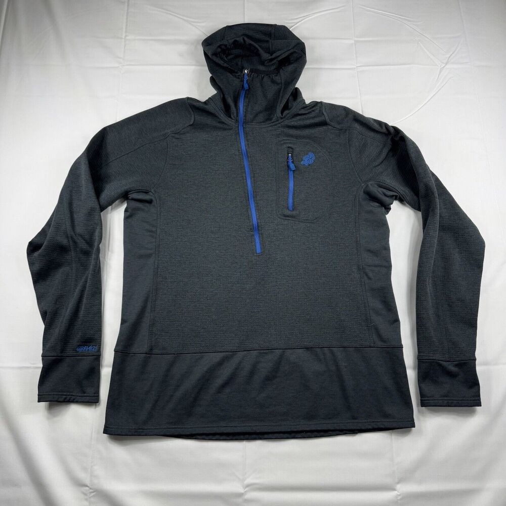 Gramicci 1/2 Zip Fleece Pullover Jacket Long Sleeve Lightweight Men's XL Gray